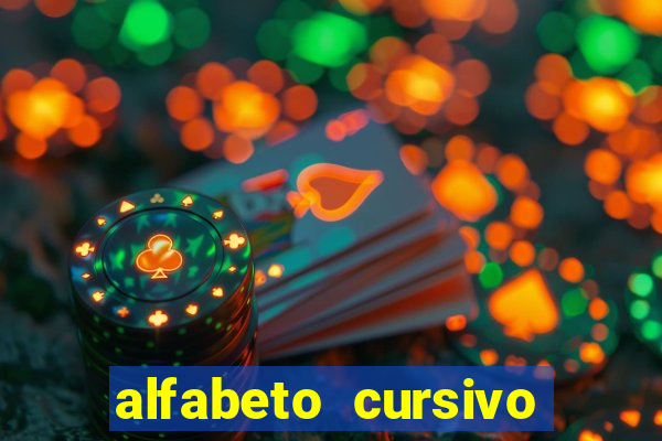 alfabeto cursivo para treinar caligrafia